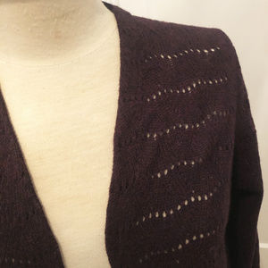 Loft Purple Cardigan Sweater - Small